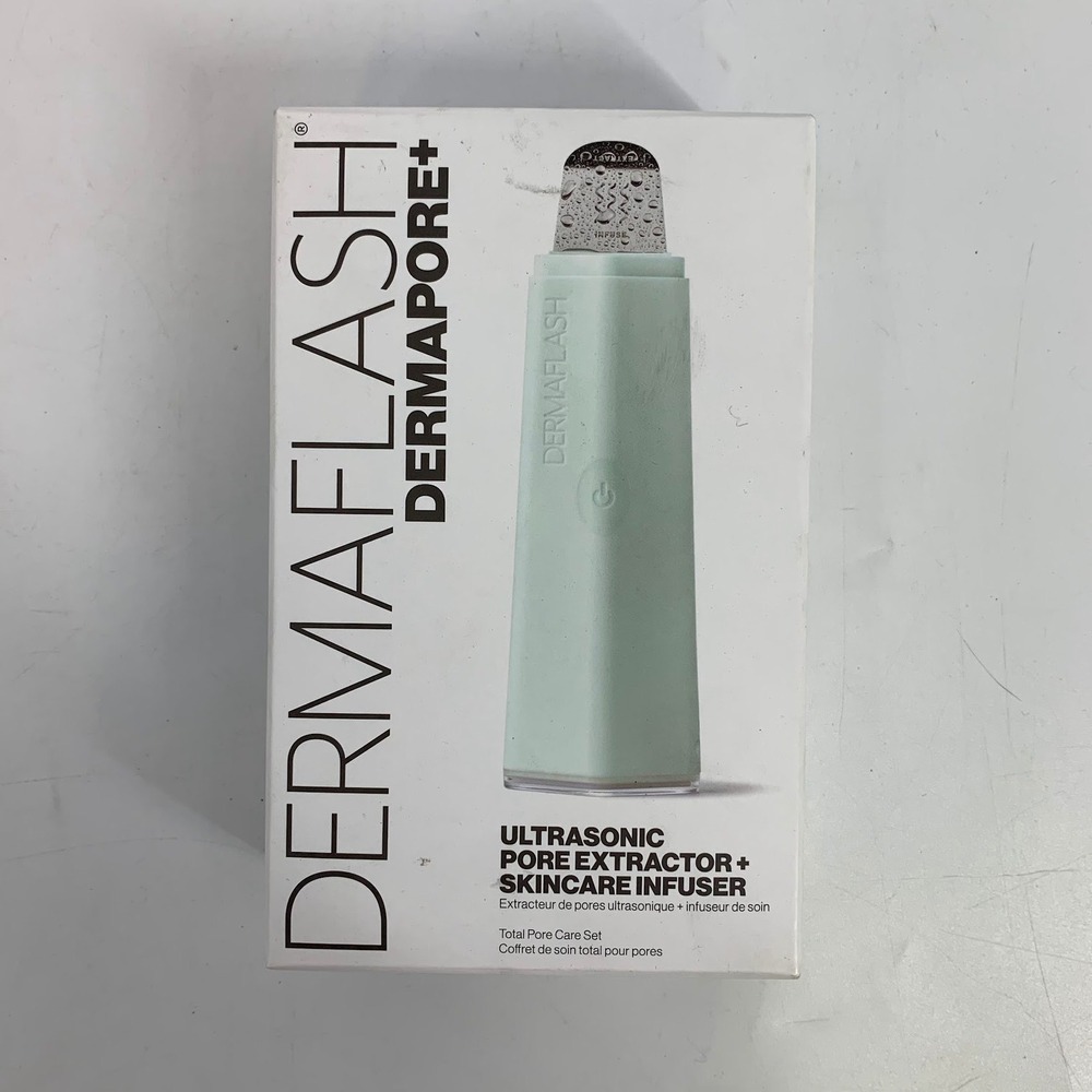 DERMAFLASH DERMAPORE+ Ultrasonic Pore Extractor & Skincare Infuser‎ Mint Green